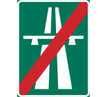 Motorväg upphör
