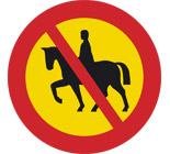 Förbud mot ridning