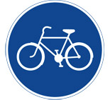 Påbjuden cykelbana