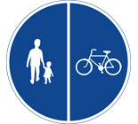 Påbjudna gång- och cykelbanor
