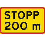 Avstånd till stopplikt
