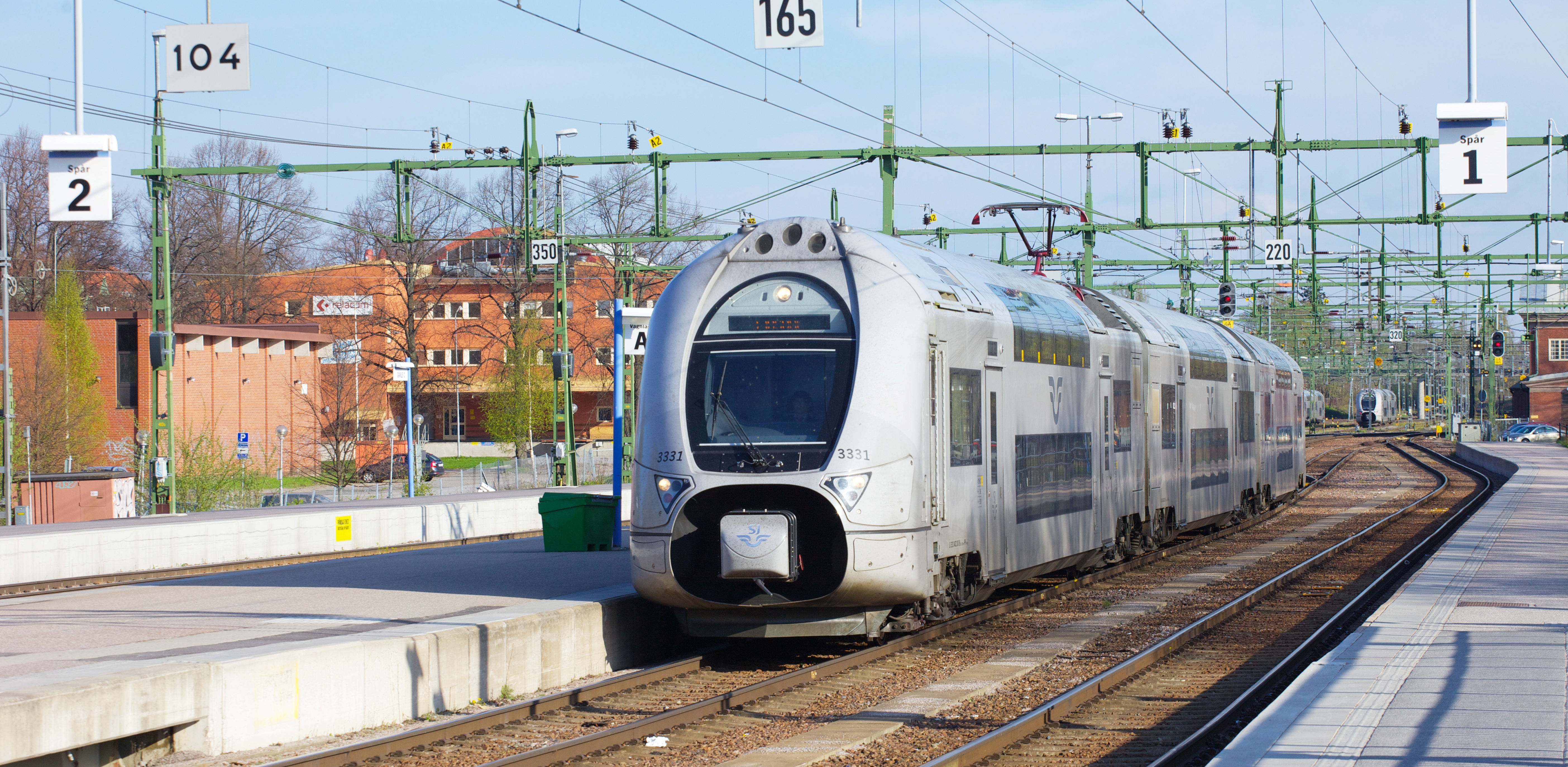 tåg, perrong,