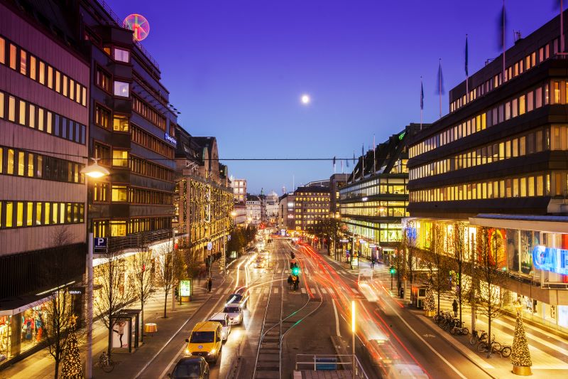 En gata i Stockholm.