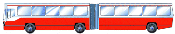 Ledbuss med tre axlar, illustration