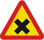 Varning för vägkorsning