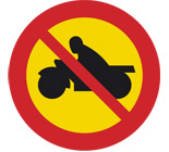 Förbud mot trafik med motorcykel och moped klass I
