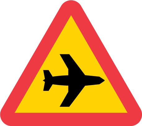 Varning för lågt flygande flygplan