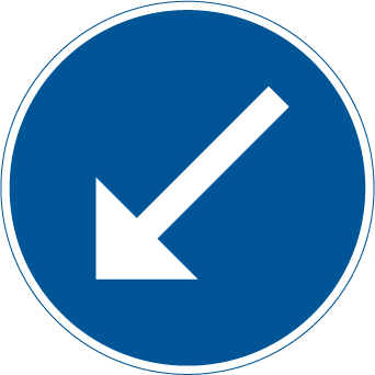 Påbjuden körbana