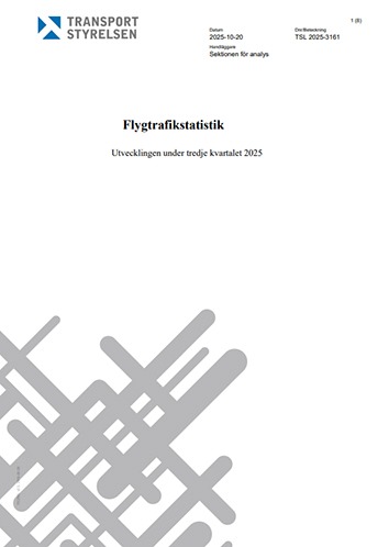Flygtrafikstatistik kvartal 3/2025