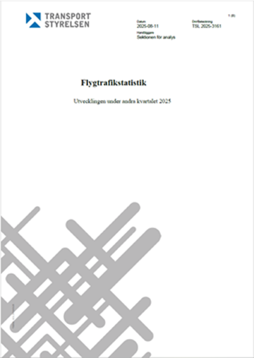 Flygtrafikstatistik kvartal 2/2025