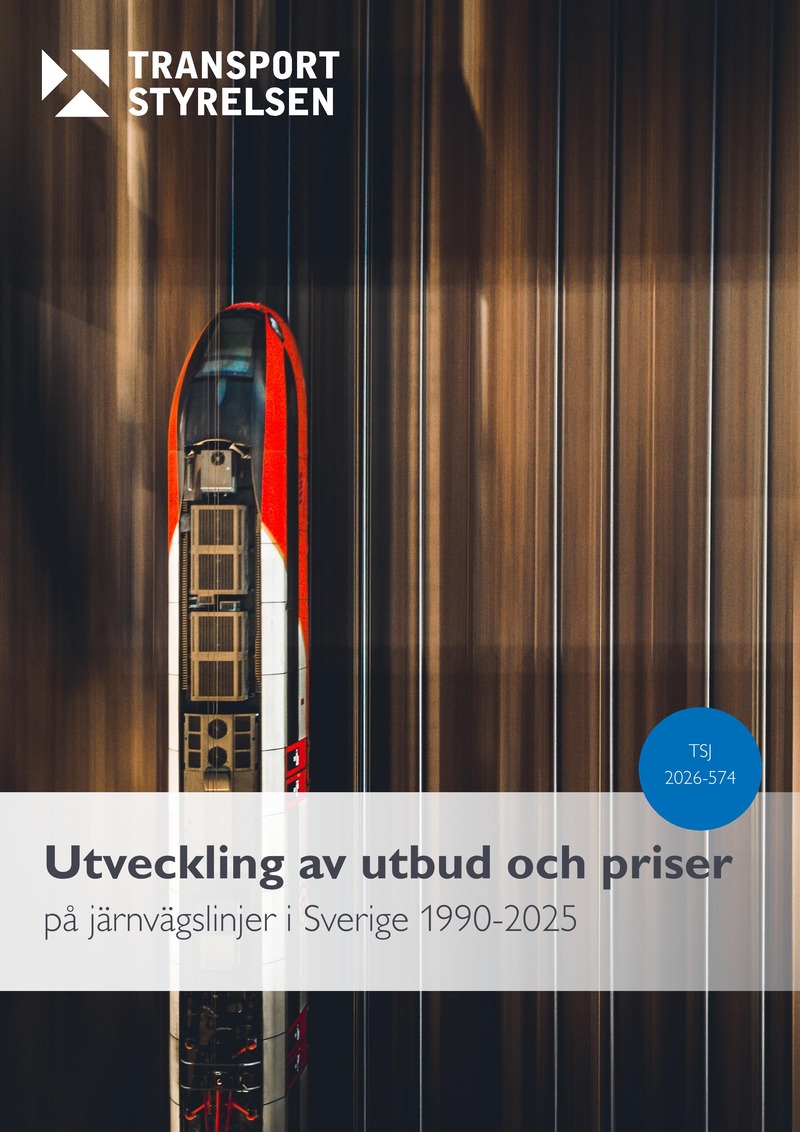 Utveckling av utbud och priser på järnvägslinjer i Sverige 1990-2025