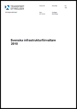 Svenska infrastrukturförvaltare 2010