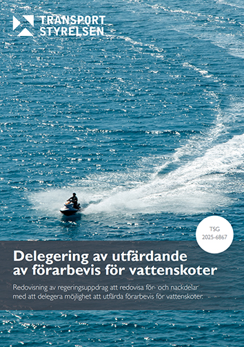 Delegering av utfärdande av förarbevis för vattenskoter