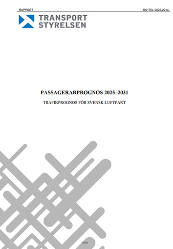 Passagerarprognos 2025-2031, höst
