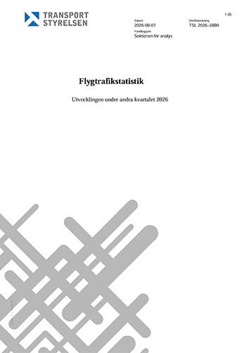 Flygtrafikstatistik kvartal 2/2026