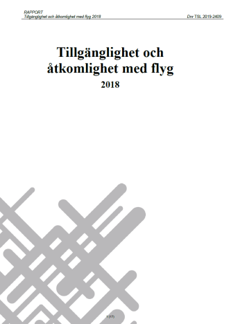 Tillgänglighet och åtkomlighet med flyg 2018