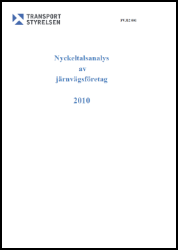 Nyckeltalsanalys av järnvägsföretag 2010