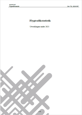 Flygtrafikstatistik - utvecklingen under 2025