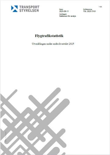Flygtrafikstatistik kvartal 2/2025