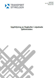 Uppföljning av flygbuller i utpekade fjällområden