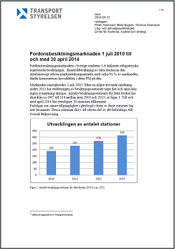 Fordonsbesiktningsmarknaden 1 juli 2010 till och med 30 april 2014